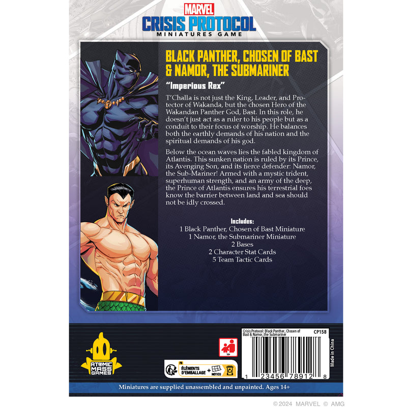 Load image into Gallery viewer, Marvel: Crisis Protocol - Black Panther, Chosen of Bast & Namor, the Sub-Mariner