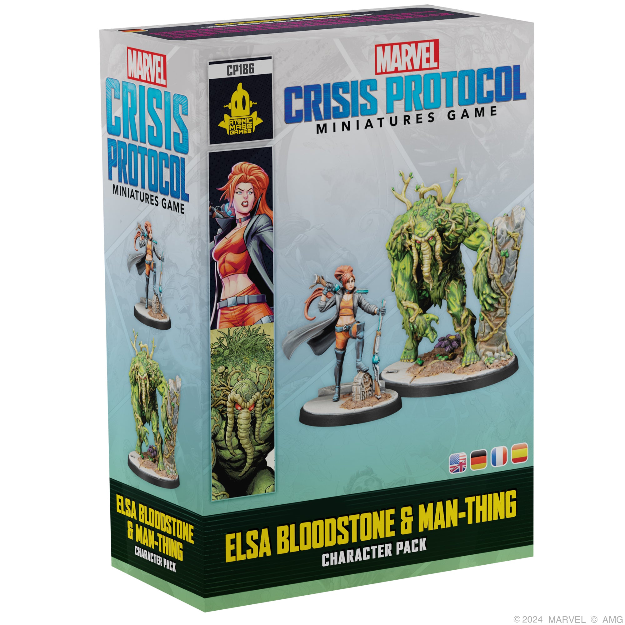 アメコミ　　サイロック　エマ・フロスト　マジック　チェーンソーマン　激レア Marvel: Crisis Protocol - Elsa Bloodstone & Man-Thing – Asmodee USA