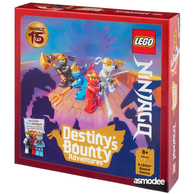 Load image into Gallery viewer, LEGO Ninjago Destiny's Bounty Adventures Board Game - front of box featuring art of LEGO ninjas.