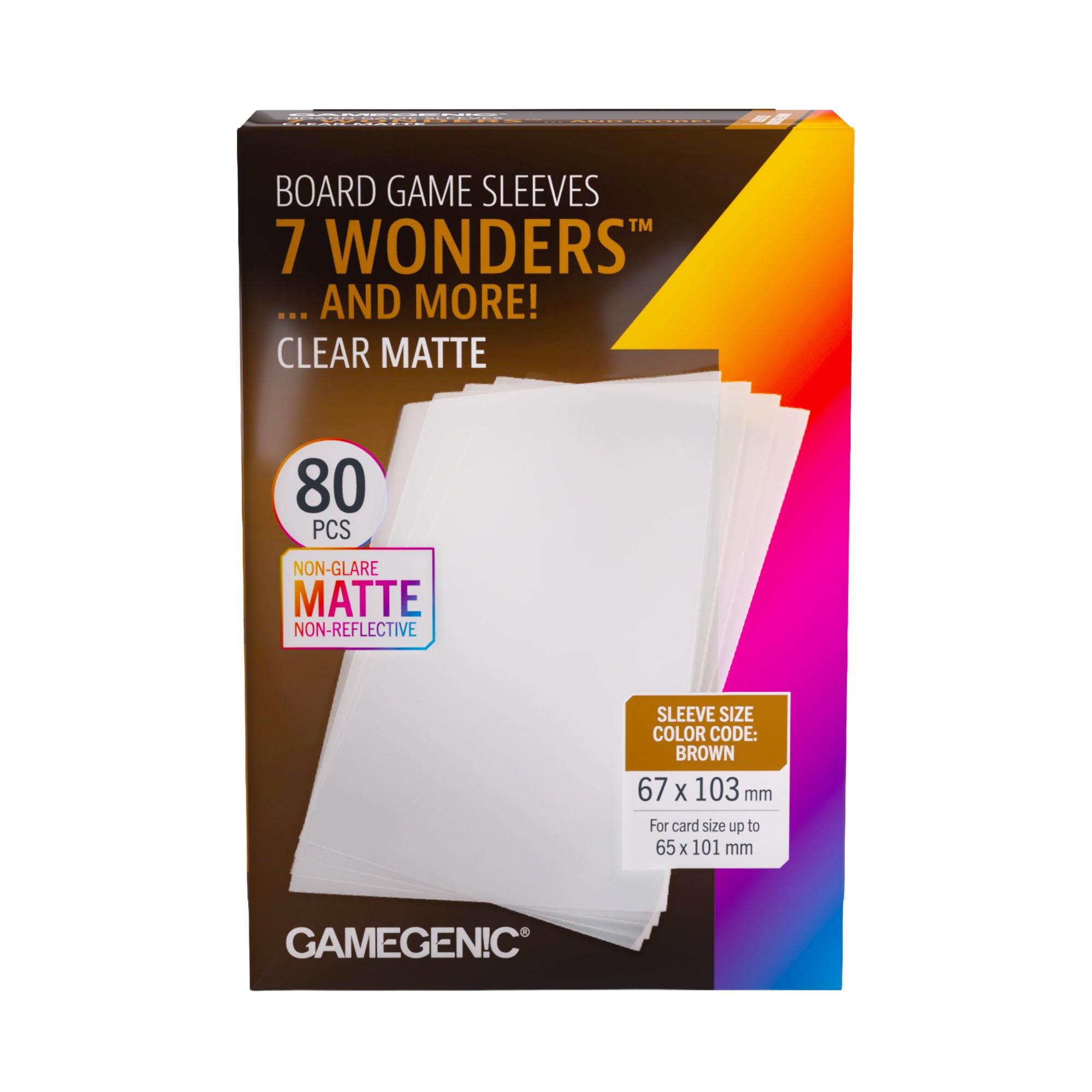7 wonders card sleeves Gamegenic Board Game Clear Matte – Asmodee USA Quantity:1 Case (12 Boxes) Vibrava investment collectors Tapu Bulu | Shrouded