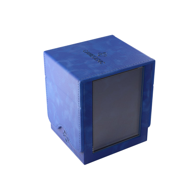 Load image into Gallery viewer, Squire Plus 100+ XL Convertible Blue - view of side of box showing empty slide card case.