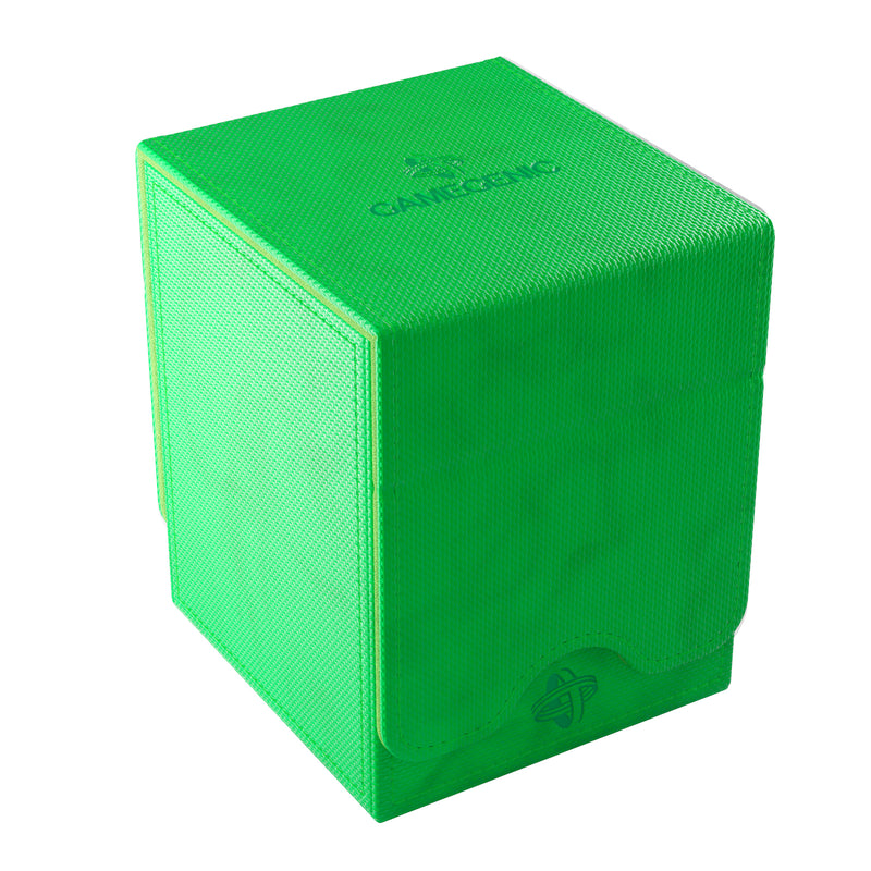 Load image into Gallery viewer, Squire Plus 100+ XL Convertible Green - view of front of deck box with gamegenic branding on top.