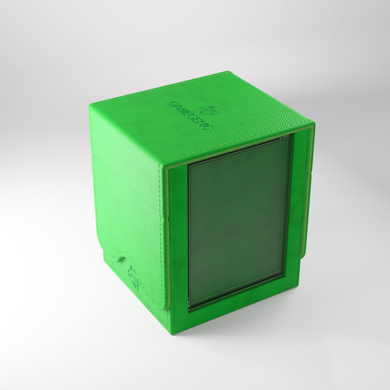Load image into Gallery viewer, Squire Plus 100+ XL Convertible Green - view of side of box showing empty slide card case.
