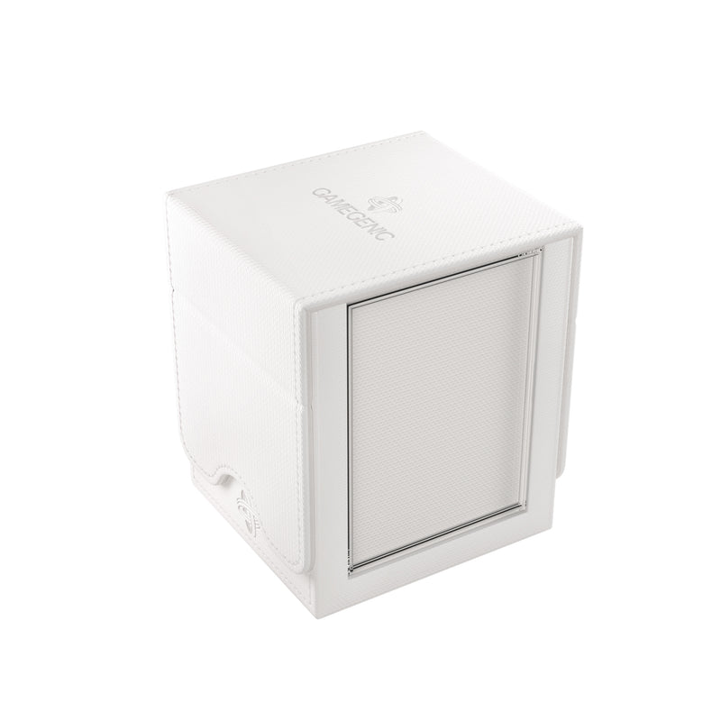 Load image into Gallery viewer, Squire Plus 100+ XL Convertible White - view of side of deck box showing empty side card case.