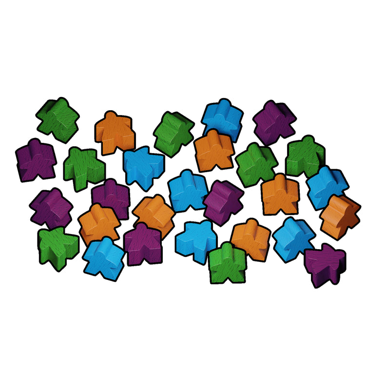 Load image into Gallery viewer, Woodblock figures for board game El Grande.