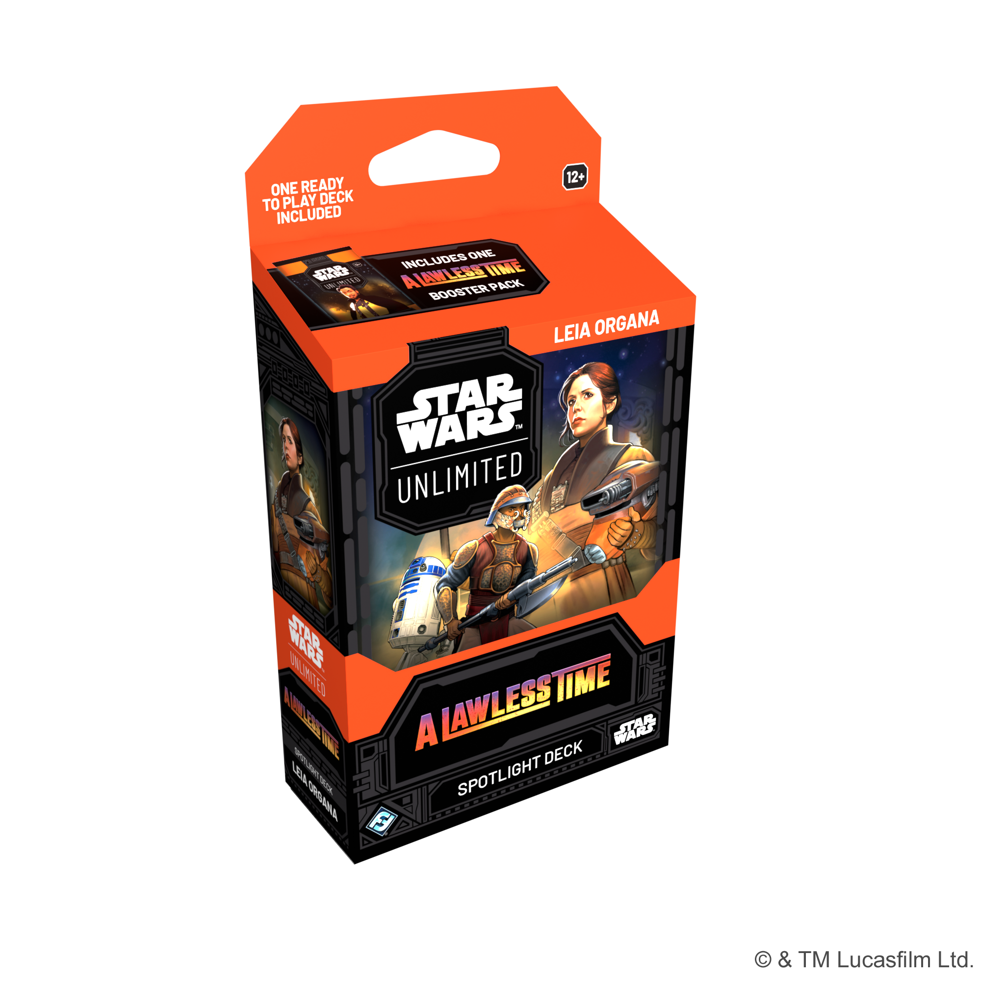 Asmodee Star Wars: Unlimited TCG A Lawless Time Spotlight Deck Display - Includes 3 Leia Organa & 3 Jabba The Hutt Ready-to-Play 50-Card Decks Booster Packs, Ages 12 , 2 Players