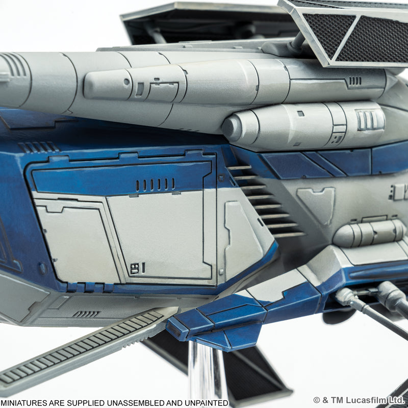 Load image into Gallery viewer, Star Wars: Legion – LAAT-le Patrol Transport - View of side of miniature.