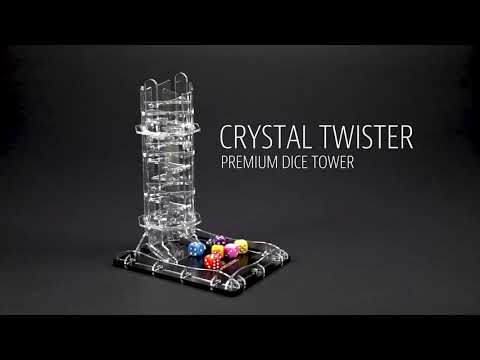 Load and play video in Gallery viewer, Video view of Crystal Twister Premium Dice Tower by Gamegenic.