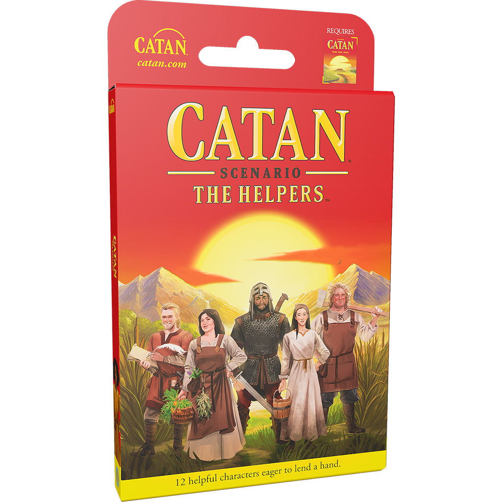 CATAN The Helpers Scenario Expansion Strategy Board Game for Family – Asmodee North America CATAN The Helpers Scenario Expansion Strategy Board Game for Family – Asmodee North America
