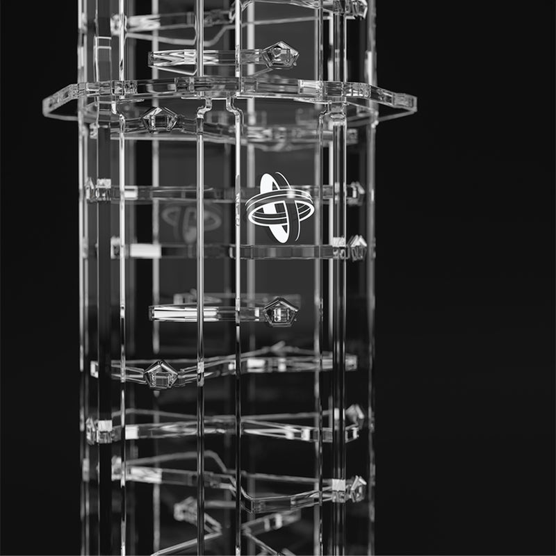 Load image into Gallery viewer, Details view of Crystal Twister Premium Dice Tower by Gamegenic.