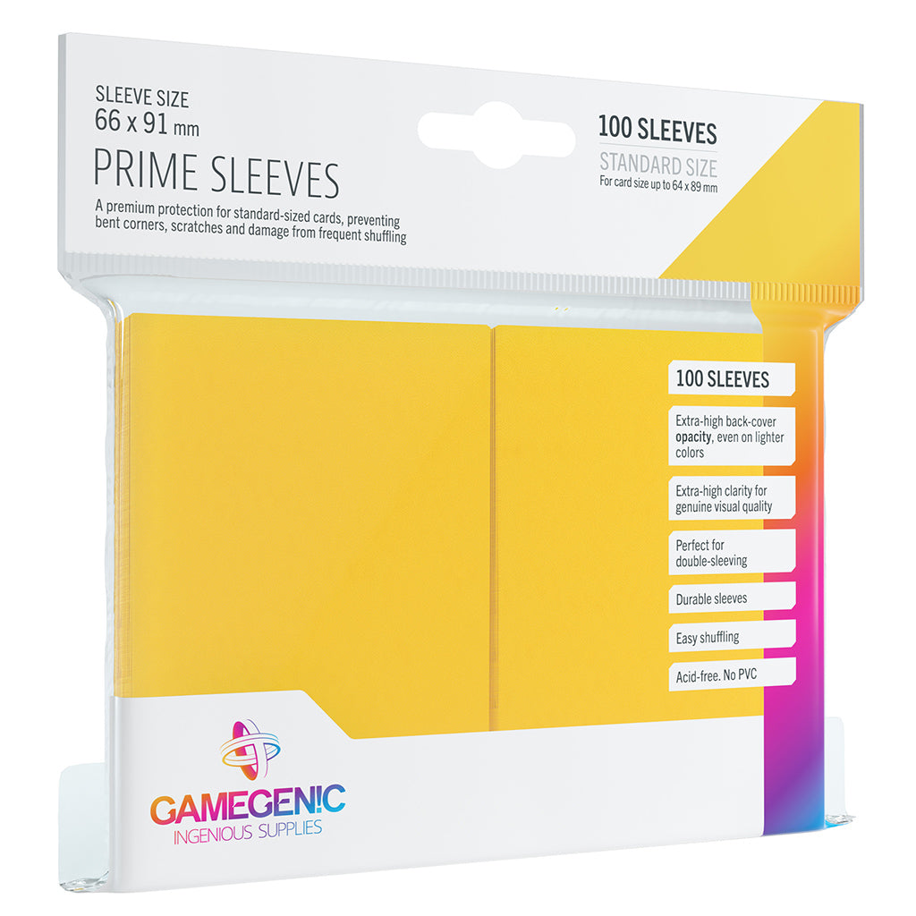 PRIME Sleeves: Yellow – Asmodee USA