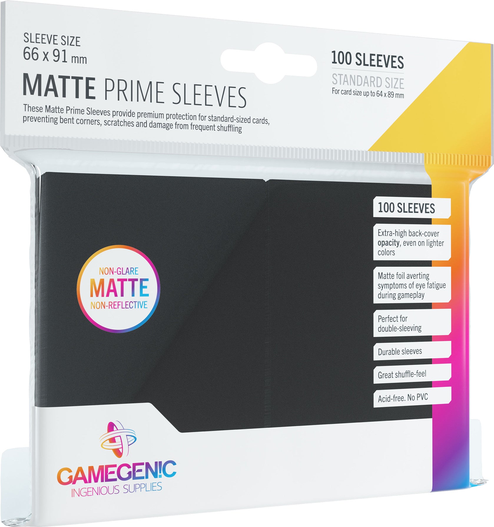 MATTE Prime Sleeves: Black – Asmodee USA