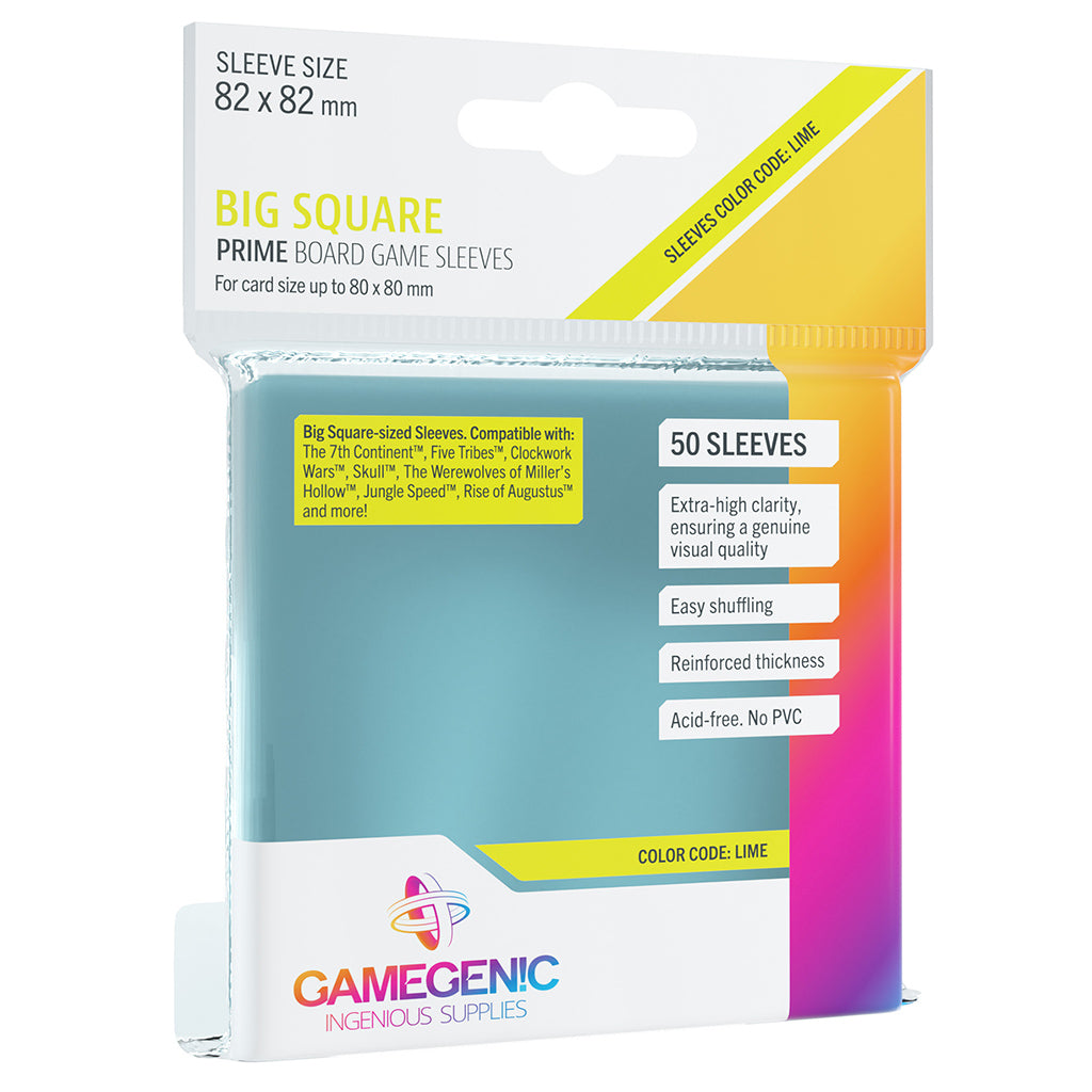 PRIME Sleeves: Big Square (82 x 82 mm)  Asmodee USA