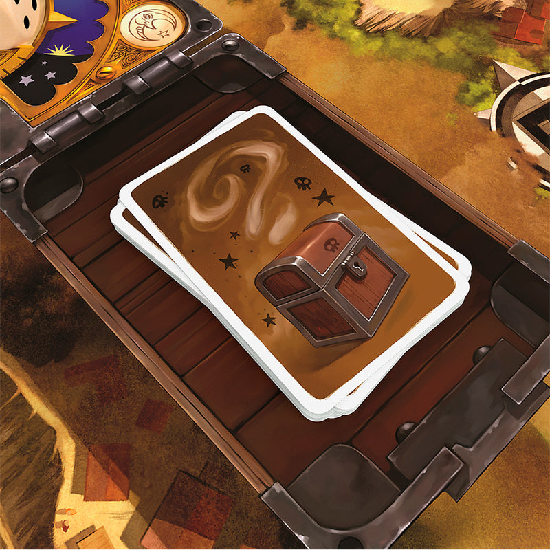 Load image into Gallery viewer, Close up of a stack of treasure cards.