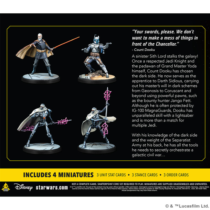 Load image into Gallery viewer, Star Wars: Shatterpoint - Twice the Pride: Count Dooku Squad Pack