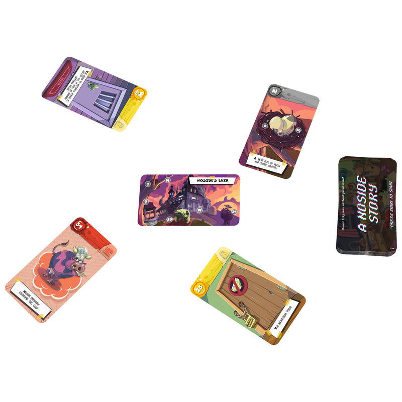 Load image into Gallery viewer, UNLOCK! Secret Adventures Card Game - sample scenario cards displayed from A Noside Story.