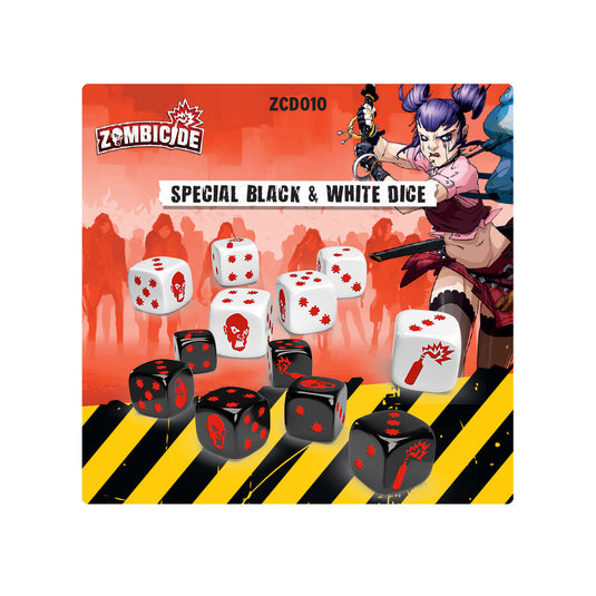 Zombicide: Black and White Dice Pack