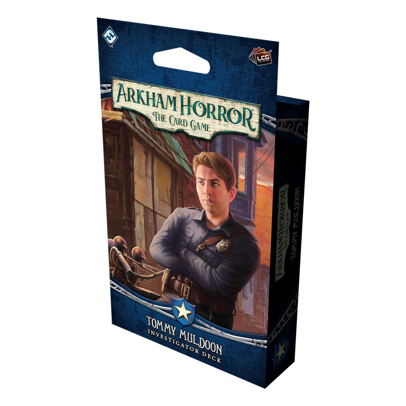 Load image into Gallery viewer, Arkham Horror card game packaging with a character on a white background
