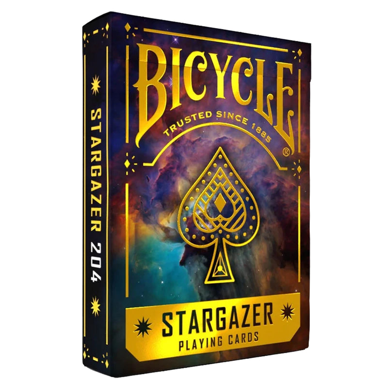 Load image into Gallery viewer, Bicycle Stargazer 204 Playing Cards - front of packaging featuring Lagoon Nebula imagery from Hubble Telescope.
