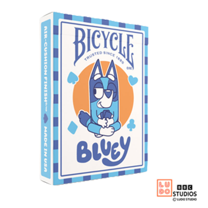 Load image into Gallery viewer, Bicycle Bluey Playing Cards - front of packaging featuring art of Bluey
