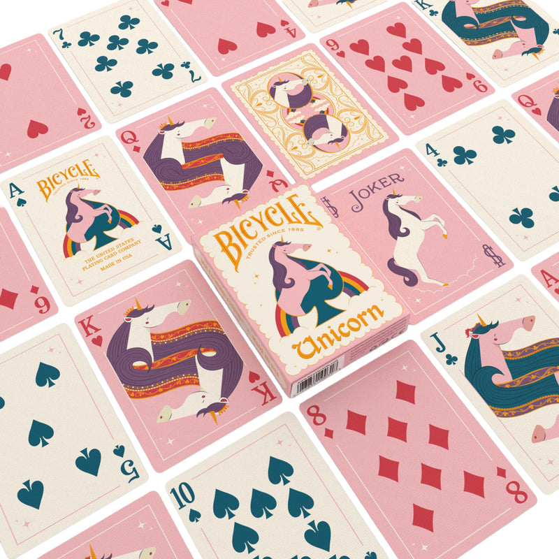 Load image into Gallery viewer, Bicycle Unicorn Pink Playing Cards
