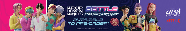 Promotional banner for KPop Demon Hunters: Battle for the Spotlight - banner links to product page.