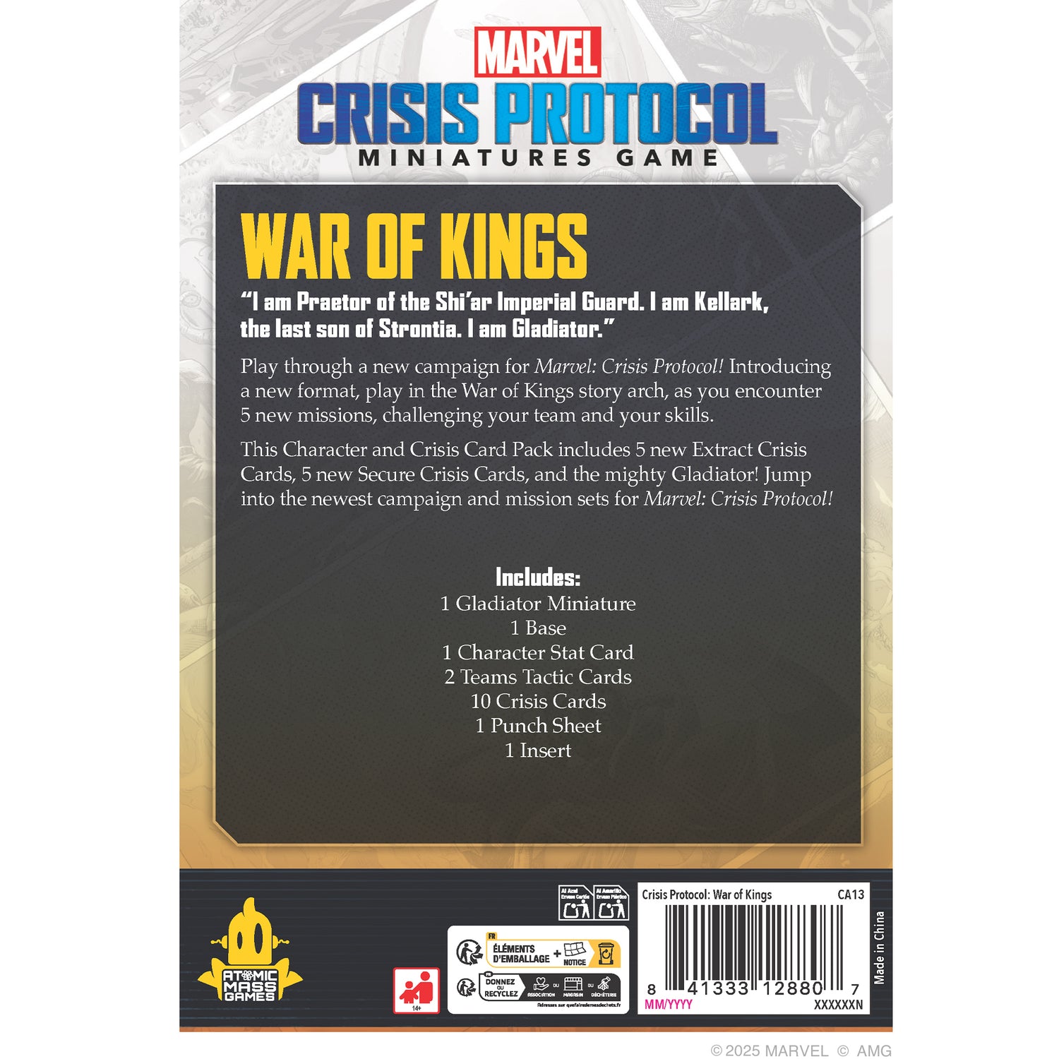 Atomic Mass Games Marvel Crisis Protocol War Of Kings - Extension Pack Personnages Et Crise