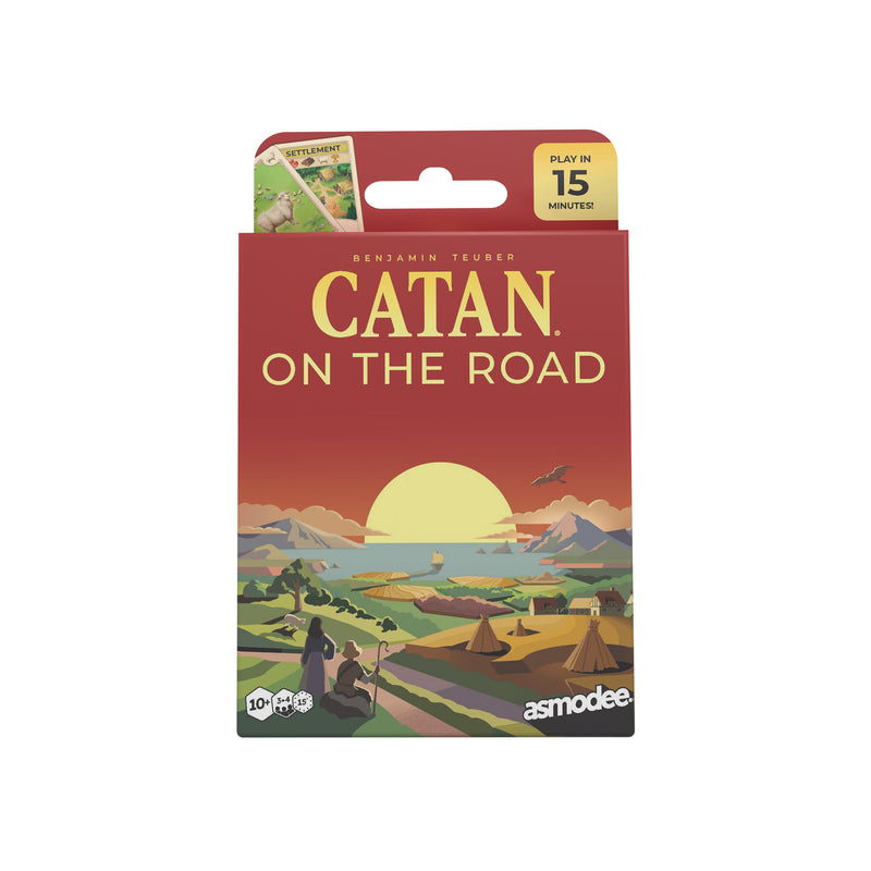 Load image into Gallery viewer, Board game packaging for 'Catan on the Road' by Asmodee on a white background
