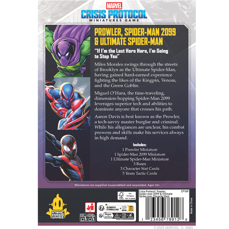 Load image into Gallery viewer, Marvel: Crisis Protocol - Prowler, Spider-Man 2099 &amp; Ultimate Spider-Man
