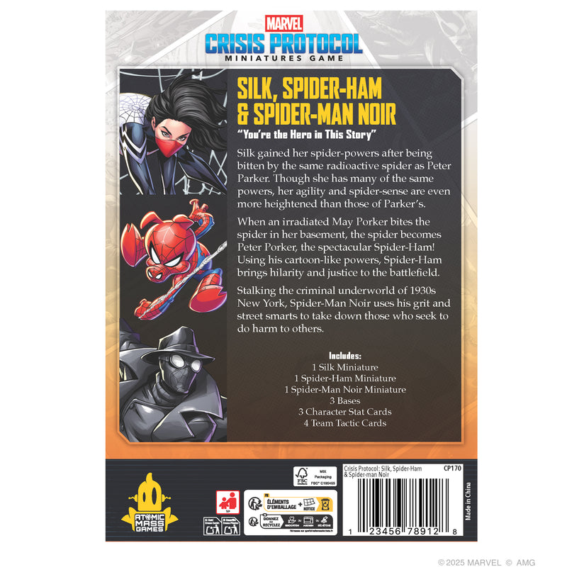 Load image into Gallery viewer, Marvel: Crisis Protocol - Silk, Spider-Ham &amp; Spider-Man Noir
