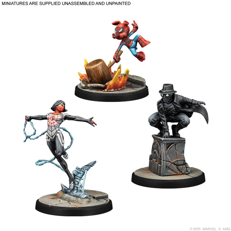 Load image into Gallery viewer, Marvel: Crisis Protocol - Silk, Spider-Ham &amp; Spider-Man Noir
