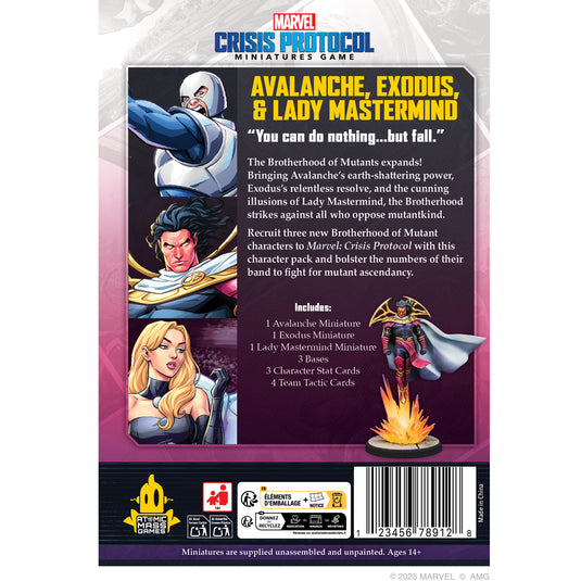 Marvel: Crisis Protocol - Avalanche, Exodus & Lady Mastermind | CB3s Studio & Gaming Marvel: Crisis Protocol - Avalanche, Exodus & Lady Mastermind | CB3s Studio & Gaming