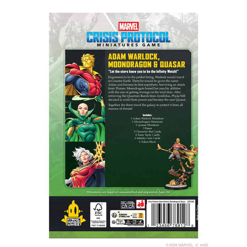 Load image into Gallery viewer, Marvel: Crisis Protocol – Adam Warlock, Moondragon &amp; Quasar
