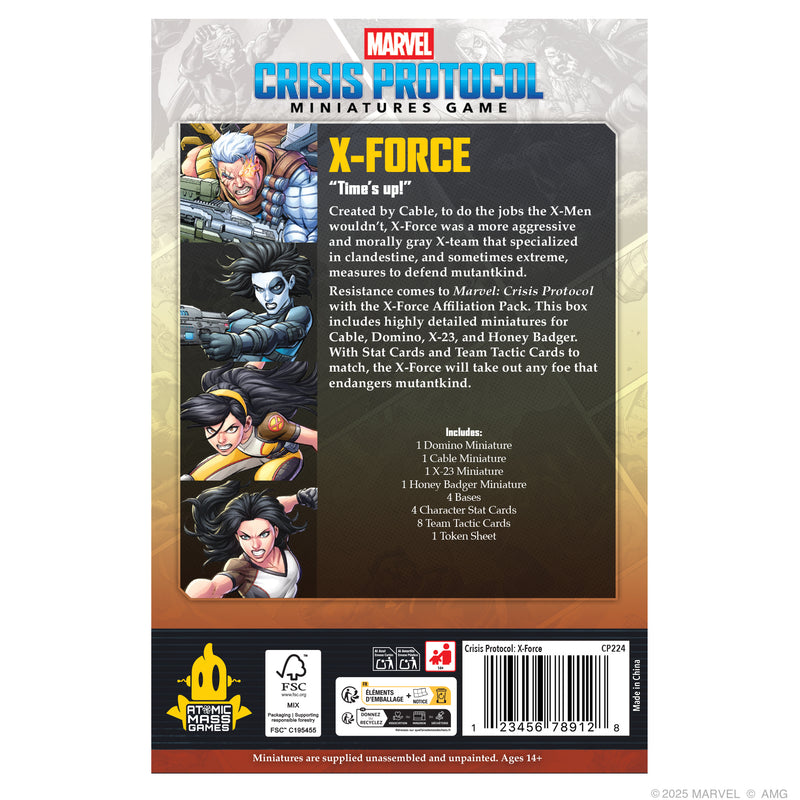 Load image into Gallery viewer, Marvel: Crisis Protocol - X-Force Affiliation Pack
