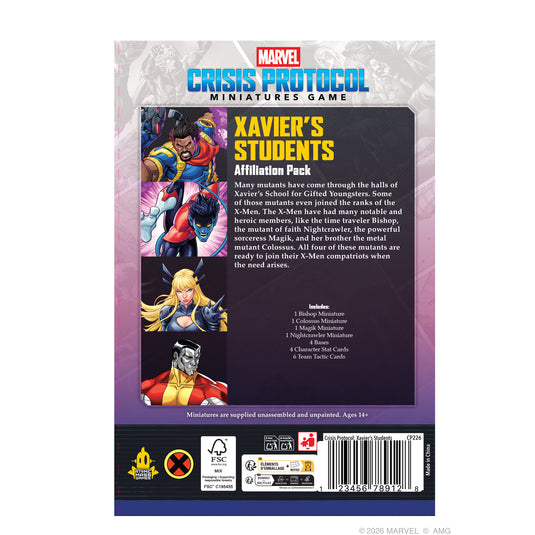 Marvel: Crisis Protocol - Xavier’s Students Affiliation Pack – Asmodee USA