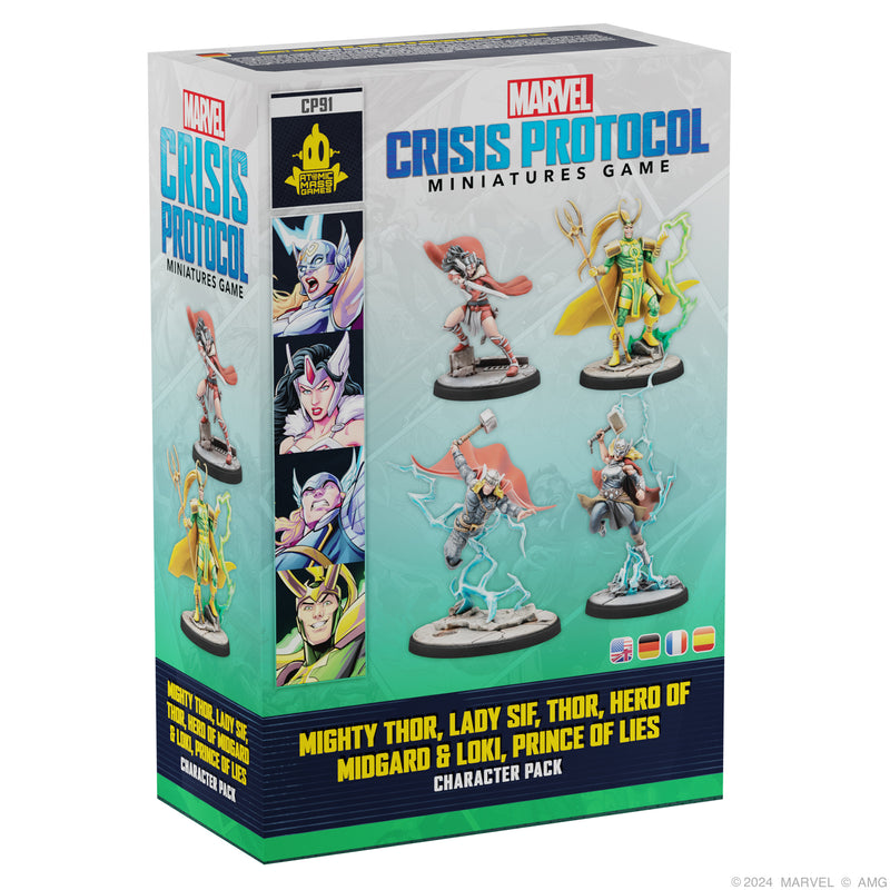 Load image into Gallery viewer, Marvel: Crisis Protocol – Mighty Thor, Lady Sif, Thor, Hero of Midgard &amp; Loki, Prince of Lies
