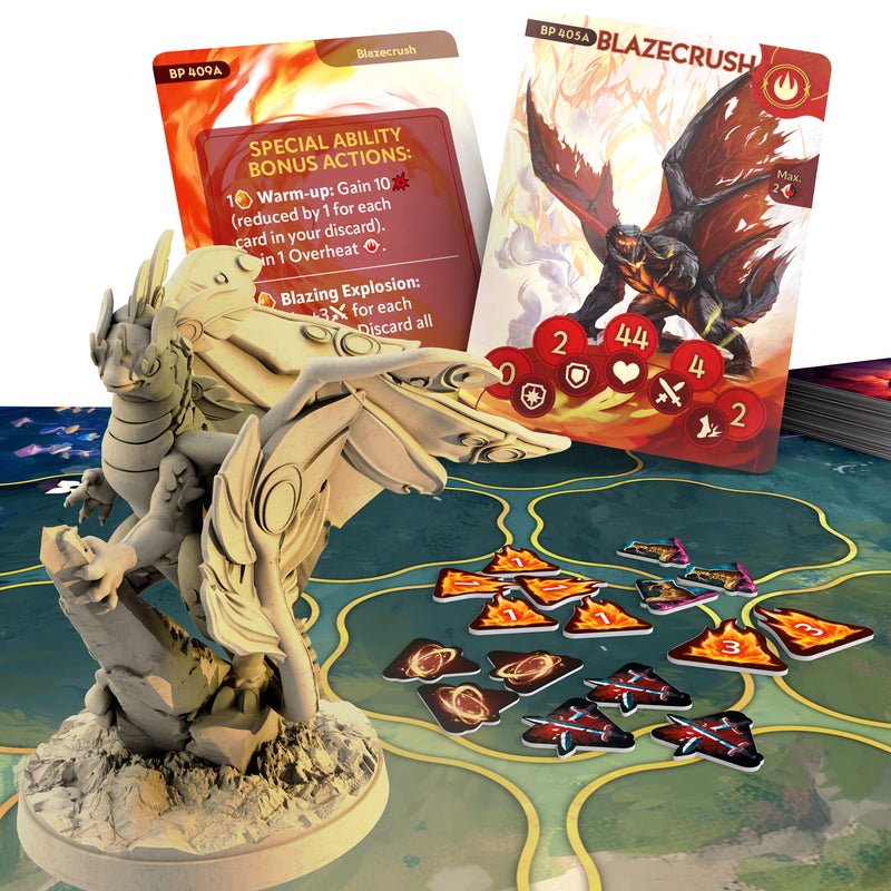 Load image into Gallery viewer, Dragon Eclipse - Mystling Academy - Peare vs Arboro - Peare miniature and cards displayed. 
