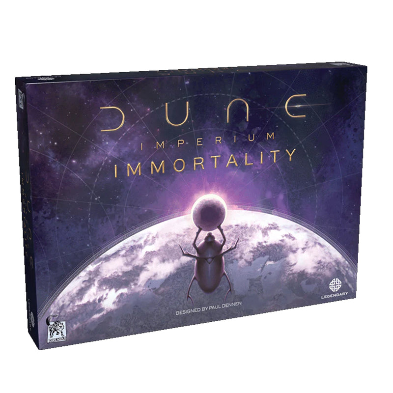 Load image into Gallery viewer, Dune: Imperium - Immortality Expansion - front of box featuring art of plannets.
