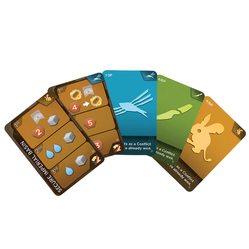 Load image into Gallery viewer, Dune: Imperium - Uprising Expansion - sample cards displayed with different resource values shown. 
