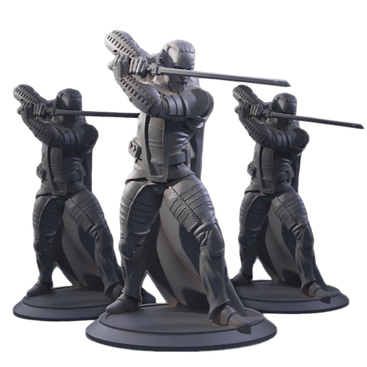 Dune: Imperium - Bloodlines Expansion - three sample miniatures displayed.