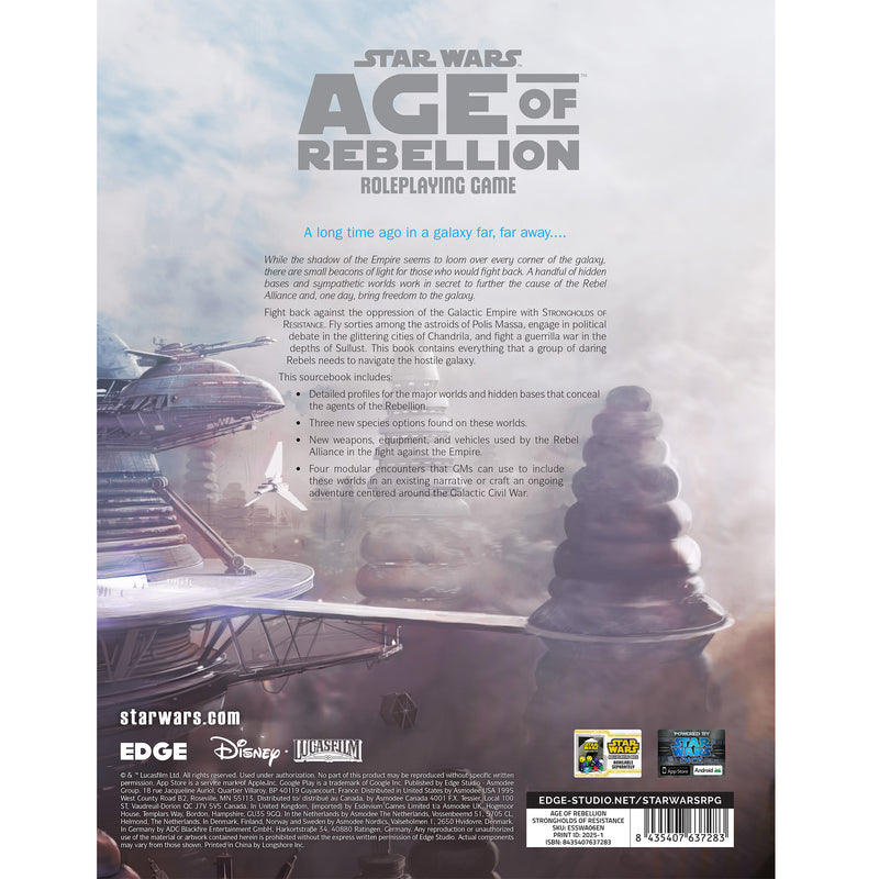 Load image into Gallery viewer, Star Wars: Age of Rebellion - Strongholds of Resistance

