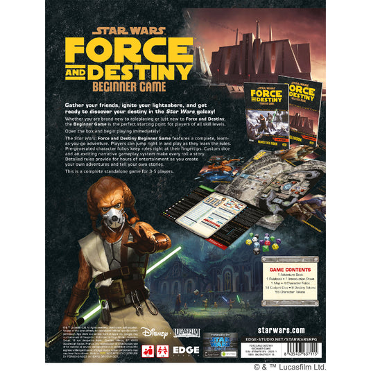 Star Wars - Force & Destiny Role Playing Game - Core Rulebook - Discount  Games Inc