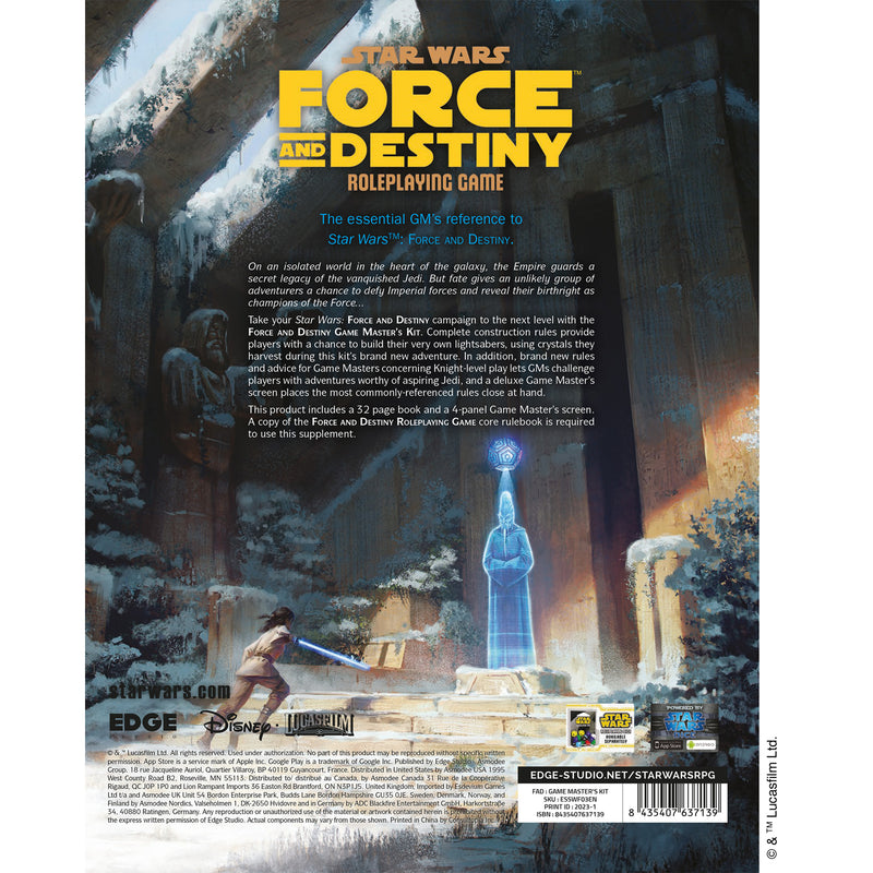 Load image into Gallery viewer, Star Wars - Force and Destiny: Game Master&#39;s Kit
