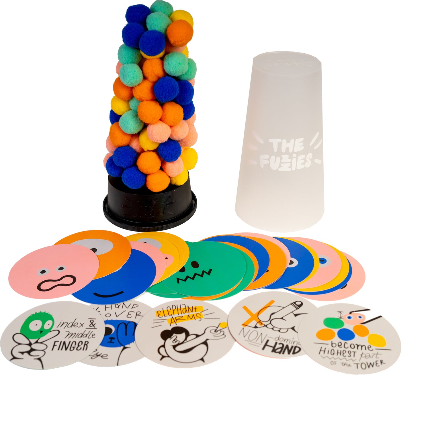 The Fuzzies Tower Stacking Gmae: Topple Towers & Have Fun – Asmodee USA