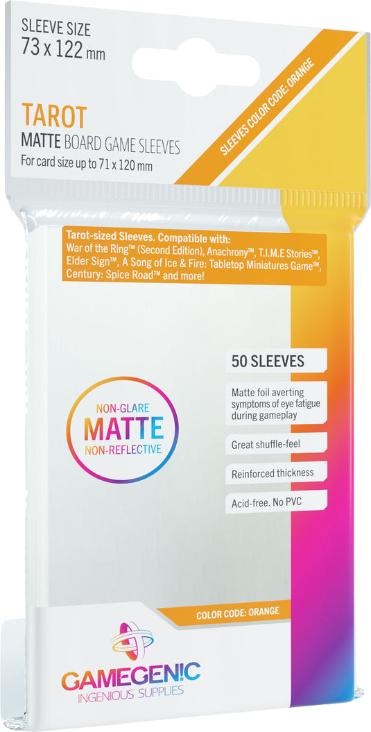 Board Game Sleeves Tarot Clear Matte - front of packaging