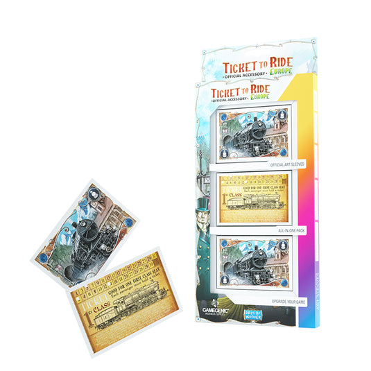 Ticket to Ride Europe Art Sleeves Ticket to Ride Europe Art Sleeves