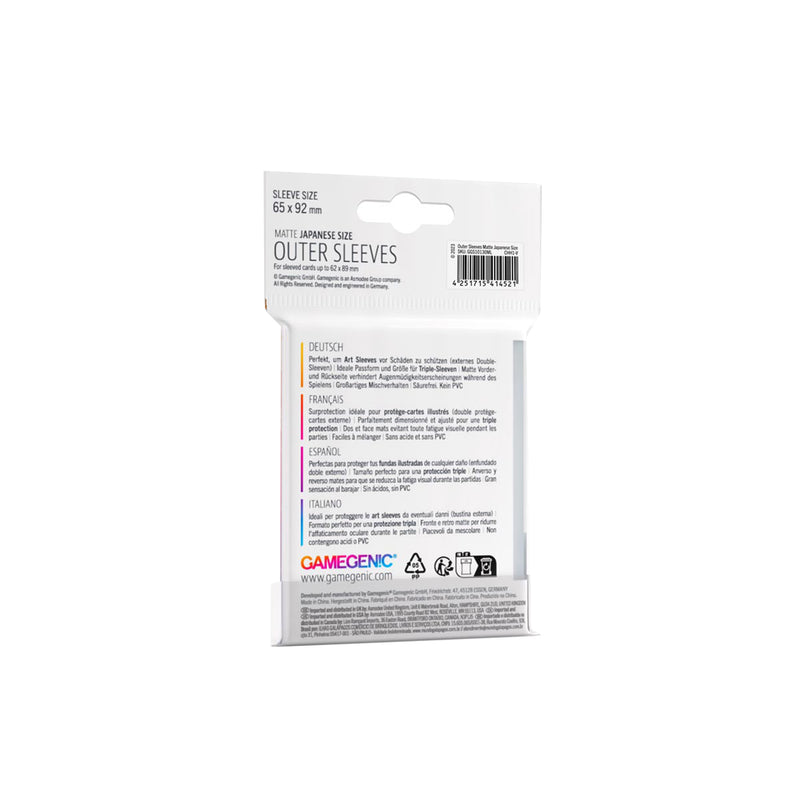 Outer Sleeves Matte Japanese Size - Premium Protection for Your Treasured Cards! Asmodee USA Outer Sleeves Matte Japanese Size - Premium Protection for Your Treasured Cards! Asmodee USA