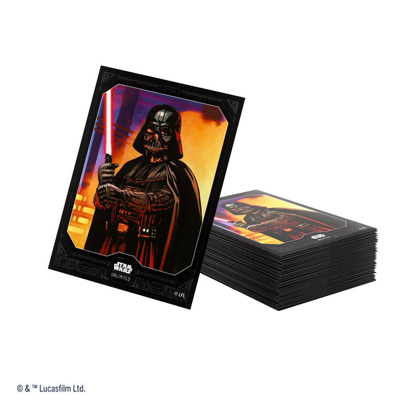 Load image into Gallery viewer, Star Wars: Unlimited Art Sleeves Double Sleeving Pack - Darth Vader
