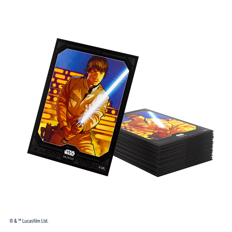 Load image into Gallery viewer, Star Wars: Unlimited Art Sleeves Double Sleeving Pack - Luke Skywalker
