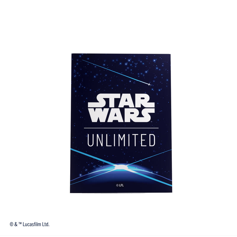 Load image into Gallery viewer, Star Wars: Unlimited Art Sleeves Double Sleeving Pack - Space Blue
